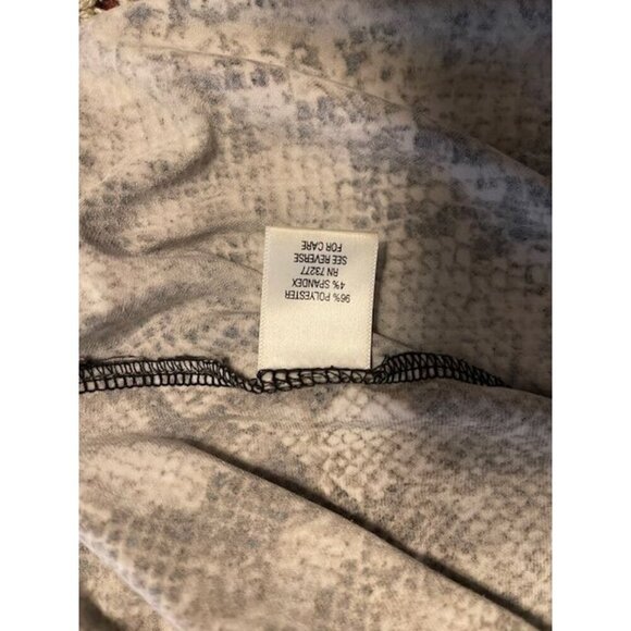 Dana Buchman Snake Print Dress Short Sleeve Knee-Length Women's M with V-Necklin - Picture 8 of 10